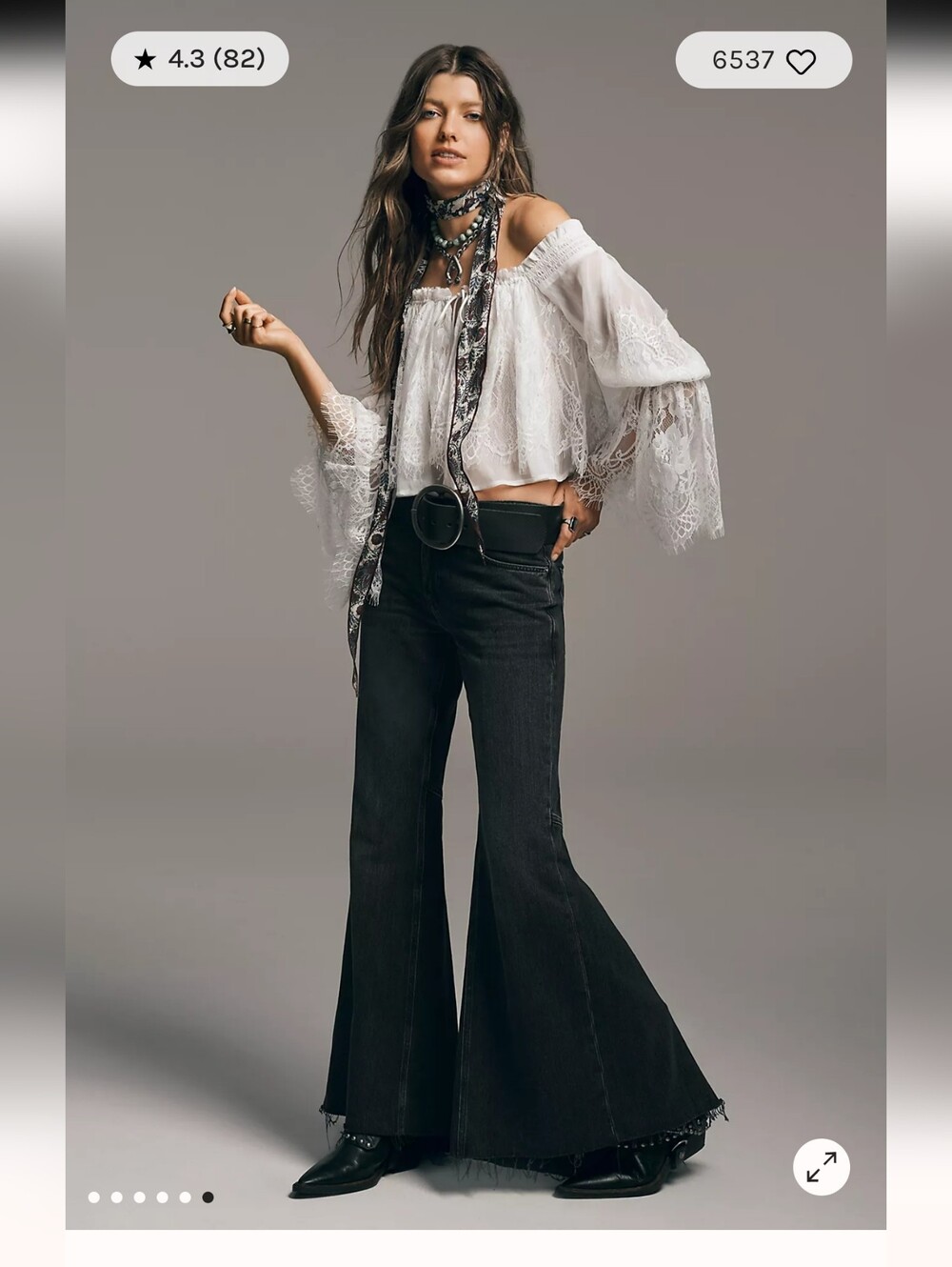 We The Free Emre Low-Rise Flare Jeans